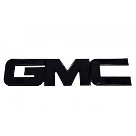 All Sales Emblem - GMC Black Aluminum - 96516K