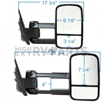 K-Source Exterior Towing Mirror Manual OEM Single - 62137G-2