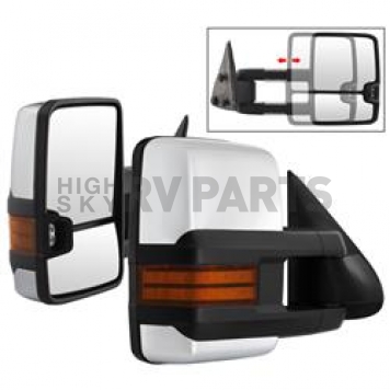 Xtune Exterior Towing Mirror Manual Rectangular Set Of 2 - 9936746