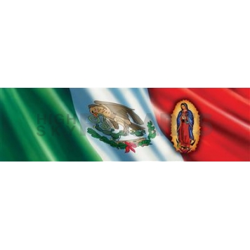 Vantage Point Window Graphics - Right Side Lady On Mexican Flag - 010039L