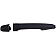 Help! By Dorman Exterior Door Handle - Plastic Black Single - 81009