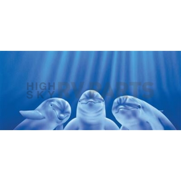 Vantage Point Window Graphics - Three Dolphins Design - 010042X