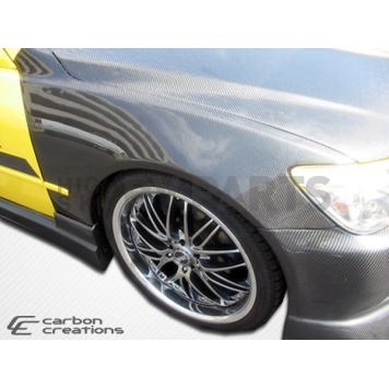 Extreme Dimensions Fender - Carbon Fiber Clear Gloss UV Coated Set Of 2 - 102854-1