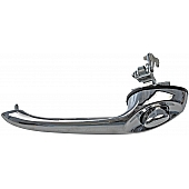 Help! By Dorman Exterior Door Handle - Plastic Silver/ Black Single - 81014