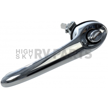 Help! By Dorman Exterior Door Handle - Plastic Silver/ Black Single - 81014-2