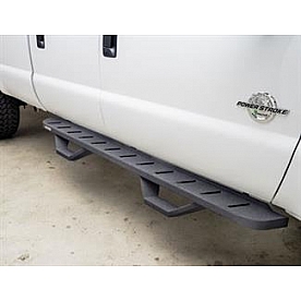 Go Rhino Running Board Black Powder Coated Steel Stationary - 341268020P