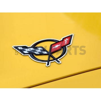 American Car Craft Emblem Trim - Stainless Steel Silver Round Polished - 032037-1