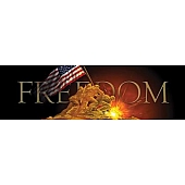 Vantage Point Window Graphics - Freedom Flag Raising Design - 010074L