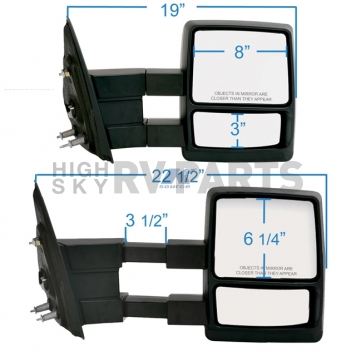 K-Source Exterior Towing Mirror Manual OEM Single - 61187F-2