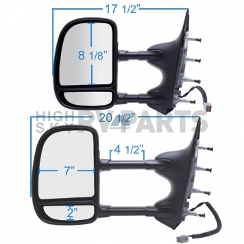 K-Source Exterior Towing Mirror Electric OEM Single - 61200F-2