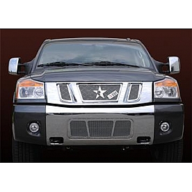 RBP (Rolling Big Power) Grille Insert - Chrome Plated Stainless Steel Trapezoid - 154781