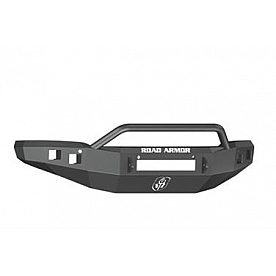 Road Armor Bumper Stealth Pre-Runner 1-Piece Design Steel Black - 214R4BNW