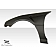 Extreme Dimensions Fender - Fiberglass Black Primered Set Of 2 - 106037