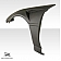 Extreme Dimensions Fender - Fiberglass Black Primered Set Of 2 - 106037