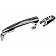 Help! By Dorman Exterior Door Handle - Plastic Silver Single - 91120