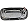 Help! By Dorman Exterior Door Handle - Plastic Silver Single - 91128