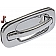 Help! By Dorman Exterior Door Handle - Plastic Silver Single - 91128