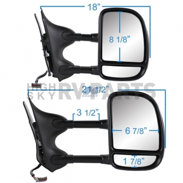K-Source Exterior Towing Mirror Electric OEM Single - 61215F-2