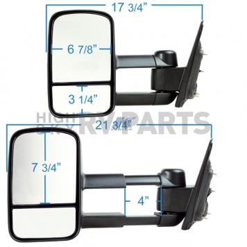 K-Source Exterior Towing Mirror Manual OEM Single - 62138G-2