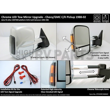 ProEFX Exterior Towing Mirror Manual Rectangular Set Of 2 - MRCK88MC-2