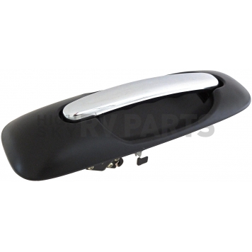 Help! By Dorman Exterior Door Handle - Plastic Black Housing With Silver Lever Single - 93617-2