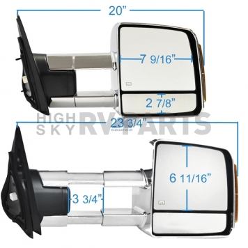 K-Source Exterior Towing Mirror Electric OEM Single - 70131T-2