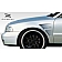 Extreme Dimensions Fender - Fiberglass Black Primered Set Of 2 - 106277