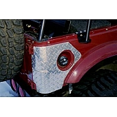 Warrior Products Body Corner Guard - Aluminum Silver Set Of 2 - 930