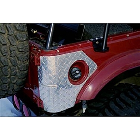 Warrior Products Body Corner Guard - Aluminum Silver Set Of 2 - 930