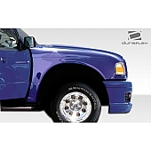 Extreme Dimensions Fender - Fiberglass Black Primered Set Of 2 - 106459
