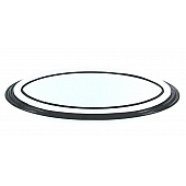 All Sales Emblem - Ford Oval Step Style Silver Aluminum - 51304