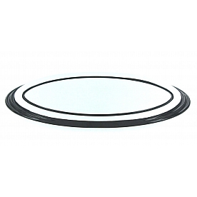 All Sales Emblem - Ford Oval Step Style Silver Aluminum - 51304