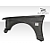 Extreme Dimensions Fender - Fiberglass Black Primered Set Of 2 - 106463