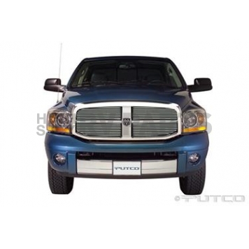 Putco Grille Insert - Polished Aluminum Rectangular - 71156