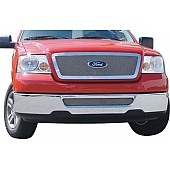 T-Rex Truck Products Grille Insert - Mesh Rectangular Polished Stainless Steel - 54556