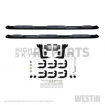 Westin Automotive Nerf Bar - Truck Wheel to Wheel Black Powder Coated Stainless Steel Oval - 21534725-3