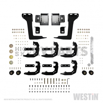Westin Automotive Nerf Bar - Truck Wheel to Wheel Black Powder Coated Stainless Steel Oval - 21534725-4