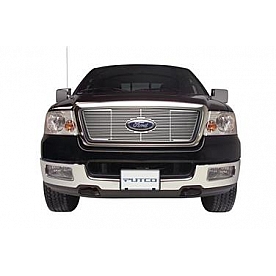 Putco Grille Insert - Polished Aluminum Rectangular - 91112