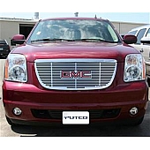 Putco Grille Insert - Polished Aluminum Rectangular - 91159
