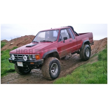Bushwacker Fender Flare - Black Dura-Flex 2000 ABS Smooth Plastic Matte Set Of 4 - 3190201
