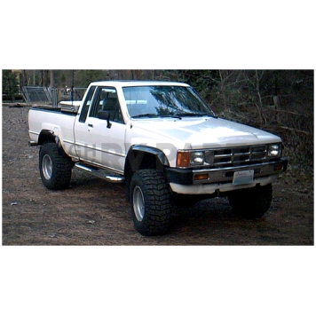 Bushwacker Fender Flare - Black Dura-Flex 2000 ABS Smooth Plastic Matte Set Of 4 - 3190201-2
