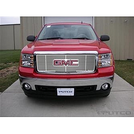 Putco Grille Insert - Polished Aluminum Rectangular - 91190