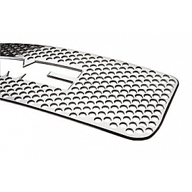 Putco Grille Insert - Polished Aluminum Rectangular - 96195