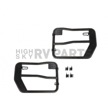 Rugged Ridge Door - Tubular Lower Half Powder Coated Black Steel Set Of 2 - 1150931