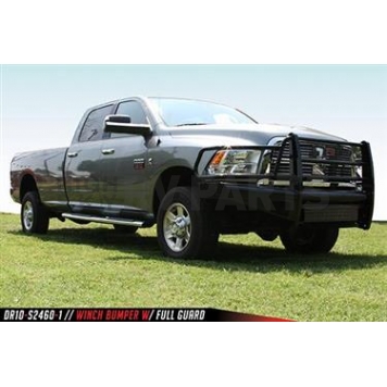 Fab Fours Bumper Premium 1-Piece Design Steel Black - DR10S29601