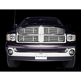 Putco Grille Insert - Polished Aluminum Rectangular - 302132
