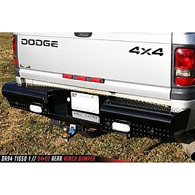 Fab Fours Bumper Premium 1-Piece Design Steel Black - DR10T29501