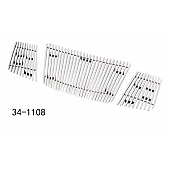 Paramount Automotive Grille Insert - Polished Aluminum 8 Millimeter Vertical Style - 341108