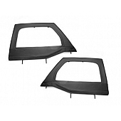 Rugged Ridge Door - Soft Lower Half  Black Diamond ABS Thermoplastic Set Of 2 - 1371115