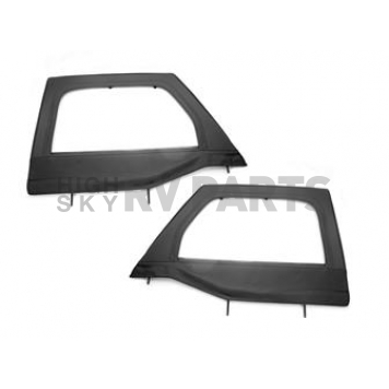 Rugged Ridge Door - Soft Lower Half  Black Diamond ABS Thermoplastic Set Of 2 - 1371115
